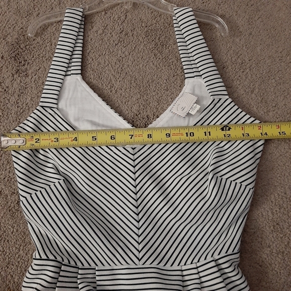 Anthropologie Striped Cross Back Dress - Picture 7 of 14